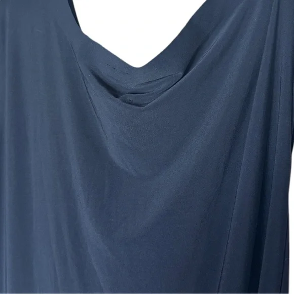 Norma Kamali Drop Shoulder Dress Midnight Blue Medium - Picture 8 of 11